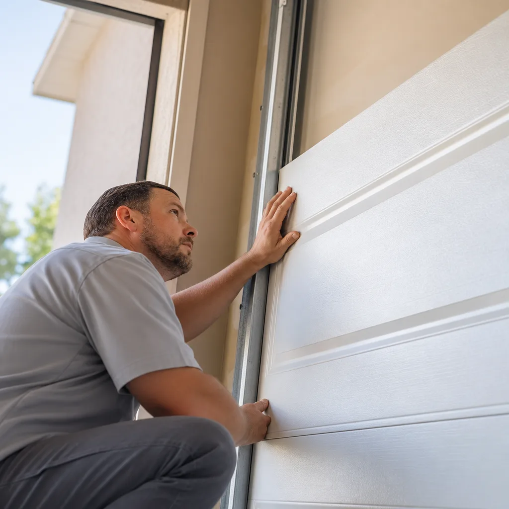 Illustration for garage door panel replacement in Antioch