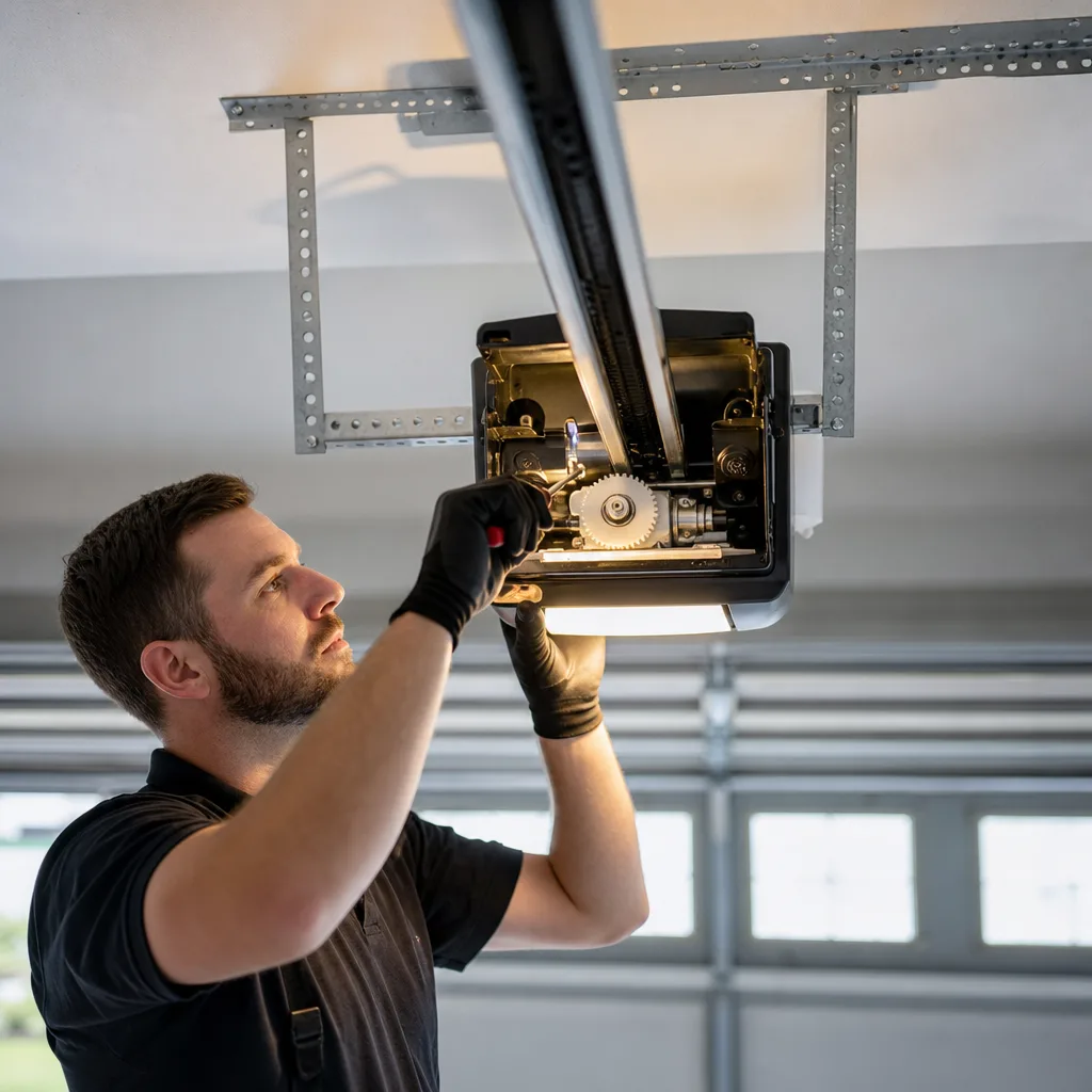 Illustration for garage door repair in Poplar Grove